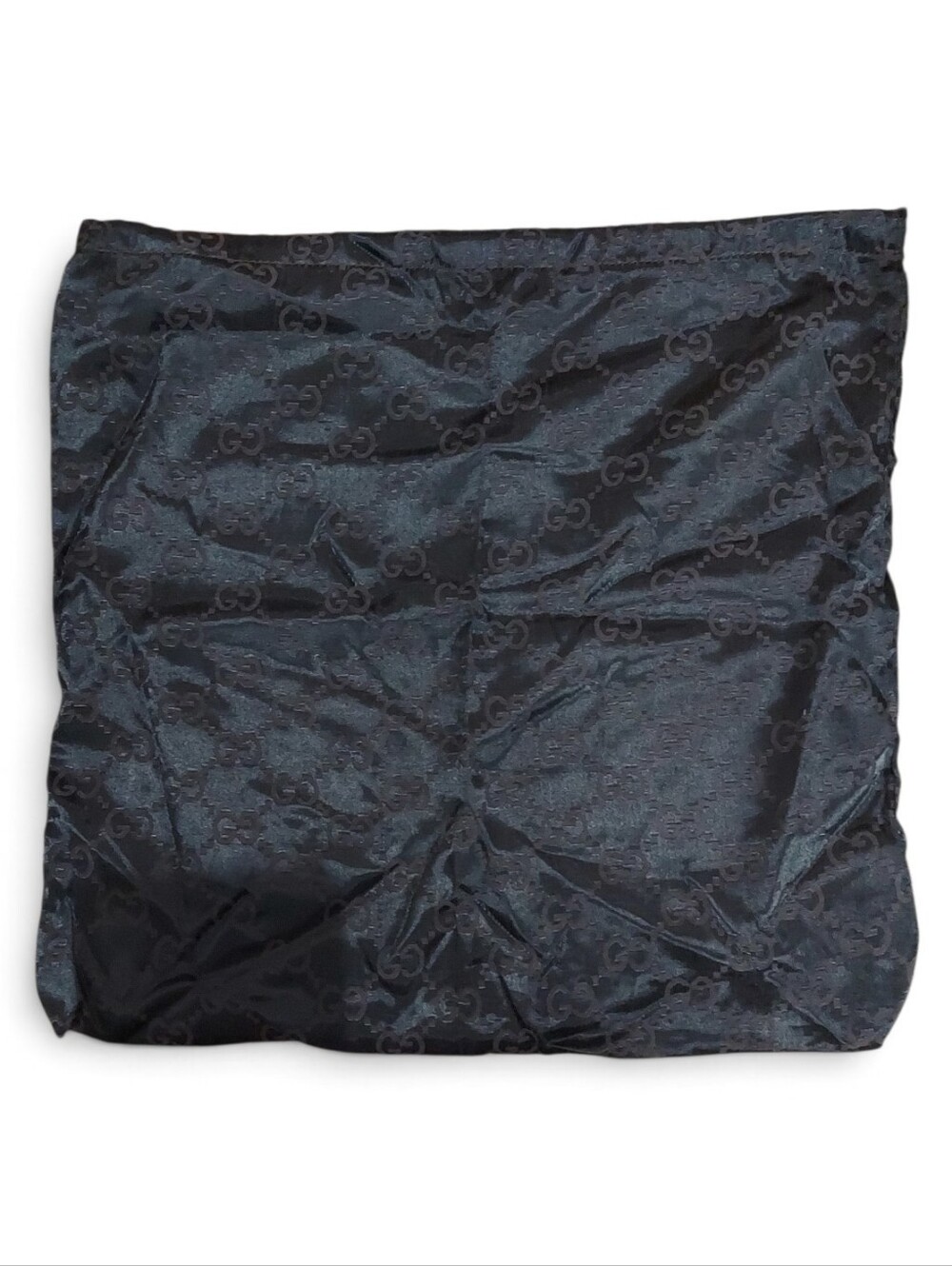 Gucci Vintage Satin Drawstring Dust Cover Measures 16" x 16" Like New!